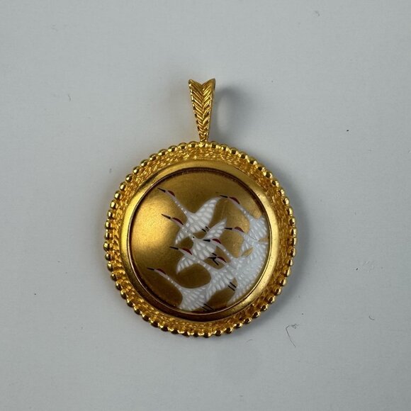 Vintage Danbury Mint Noritake Japan Pendant Worlds Greatest Porcelain Houses - Picture 2 of 6